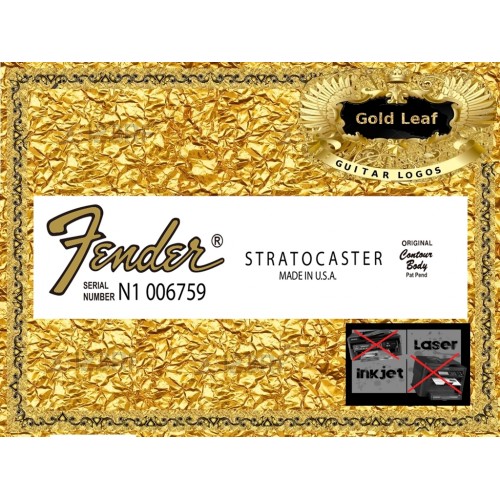 Fender Stratocaster Made In U.S.A. Guitar Decal 103g