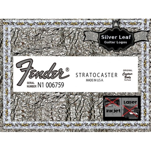 Fender Stratocaster Made In U.S.A. Guitar Decal 103s