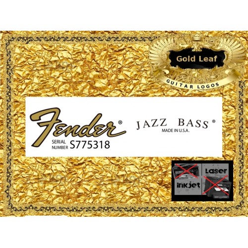Fender Jazz Bass Guitar Decal #120g