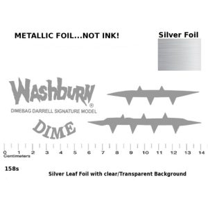 Darrell Dimebag guitar Decal 158s