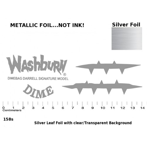 Darrell Dimebag guitar Decal 158s