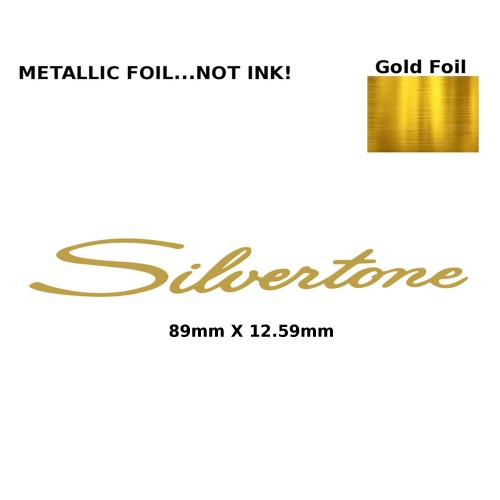 Silvertone Guitar Decal 161g