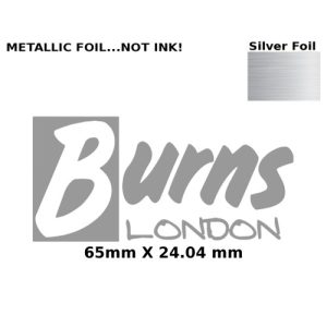 Burns Guitar Decal Metal Laser 170s