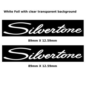 Silvertone Guitar Decal 173w