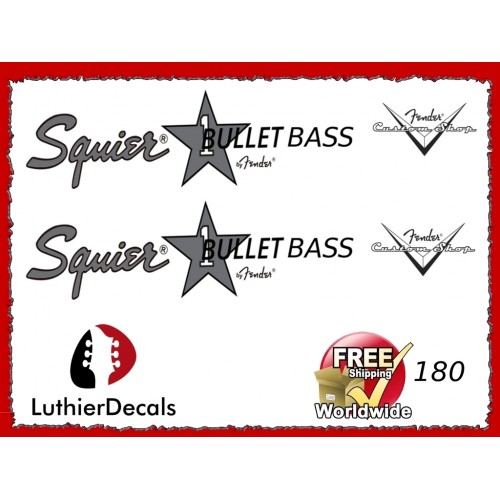 Squier Bullet Bass Guitar Decal #180