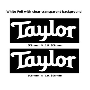 Taylor Guitar Decal Metal Laser 181w