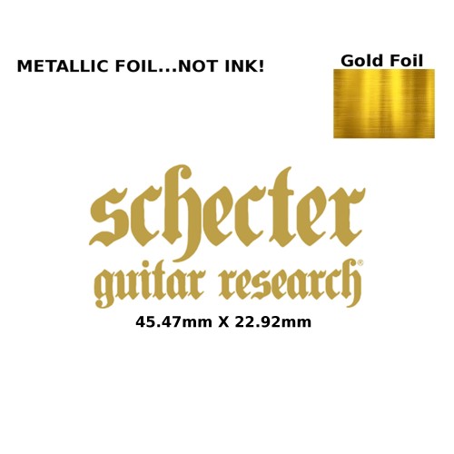 Schecter Guitar Decal 186g