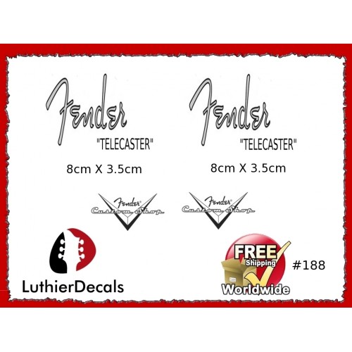 Fender Telecaster Guitar Decal #188