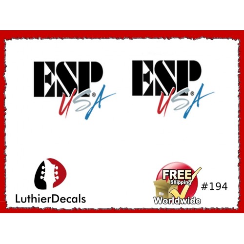 ESP USA Guitar Decal #194