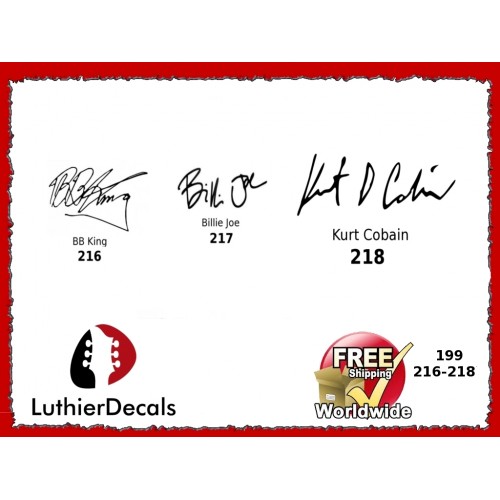 Guitar Players BB King Signature Guitar Decal 216 - Image 4