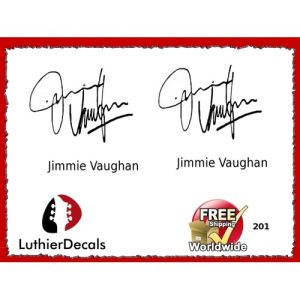 Guitar Players Jimmie Vaughan Signature Guitar Decal 201