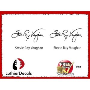 Guitar Players Stevie Ray Vaughan Signature Guitar Decal 202