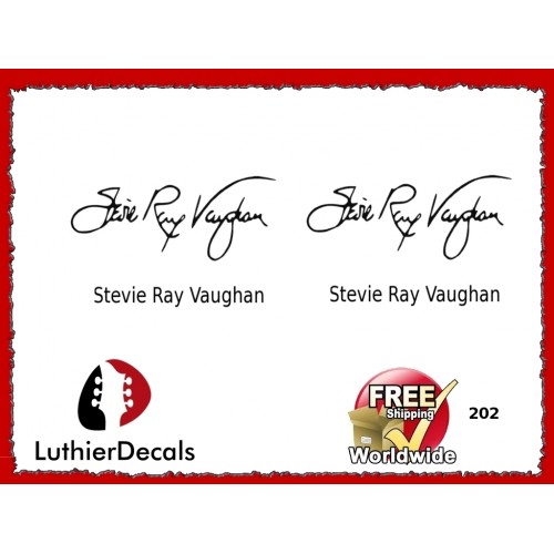 Guitar Players Stevie Ray Vaughan Signature Guitar Decal 202