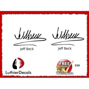 Guitar Players Jeff Beck Signature Guitar Decal 210