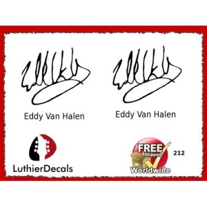 Guitar Players Eddy Van Halen Signature Guitar Decal 212