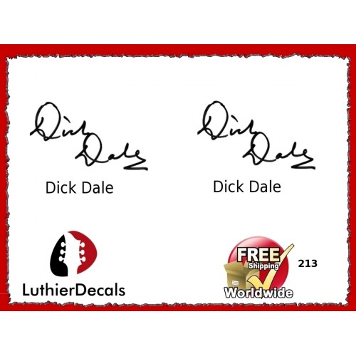 Guitar Players Dick Dale Signature Guitar Decal 213