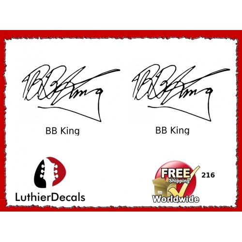 Guitar Players BB King Signature Guitar Decal 216