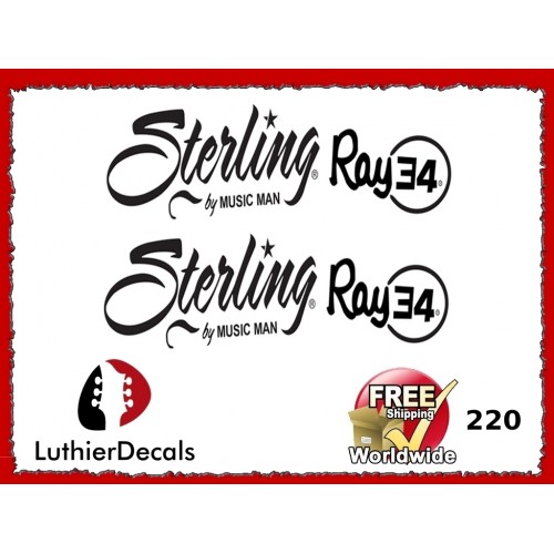 Musicman Sterling Ray 34 Guitar Decal 220