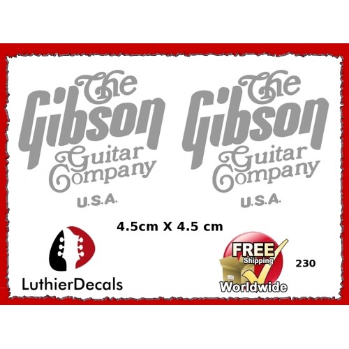 The Gibson Guitar Company Guitar Decal 230