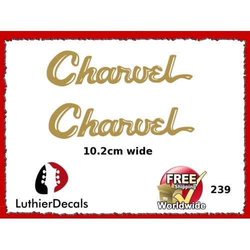 Charvel Guitar Decal Waterslide #239