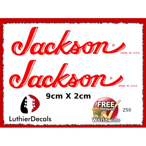Jackson Guitar Decal 250