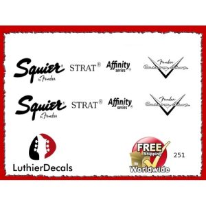 Squier Stratocaster Guitar Decal 251