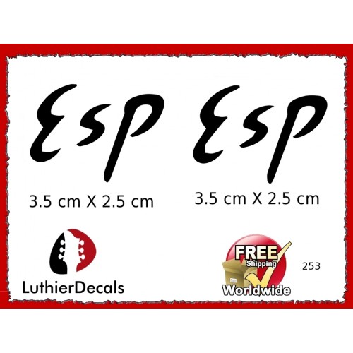 ESP Guitar Decal 253