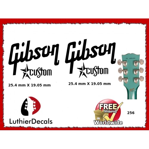Gibson Custom Guitar Decal 256