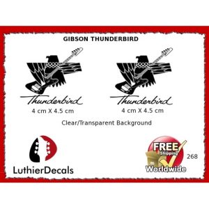 Gibson Thunderbird Firebird Guitar Decal 268