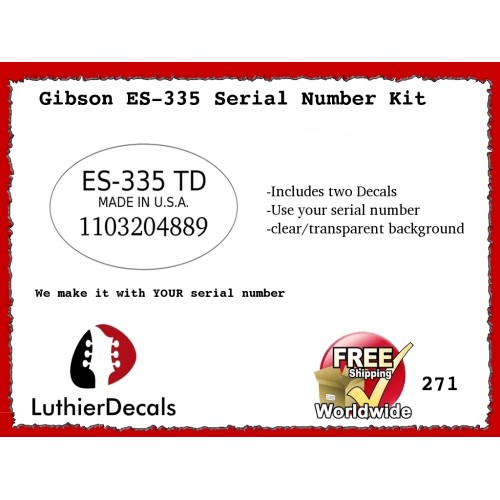 Gibson Thunderbird Firebird Guitar Decal 271