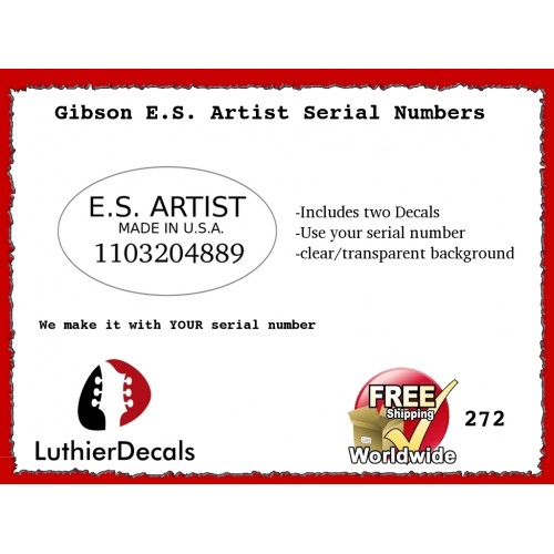 Gibson Thunderbird Firebird Guitar Decal 272