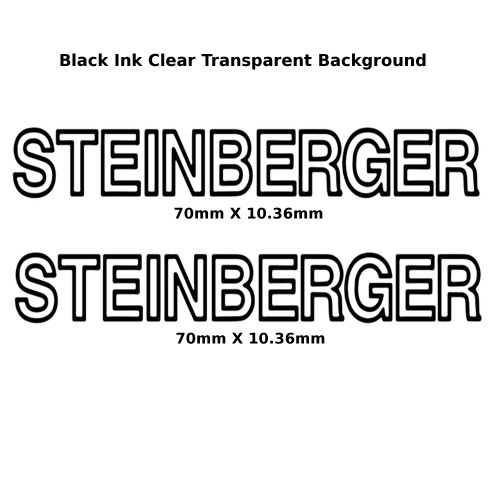 Steinberger guitar decals 289