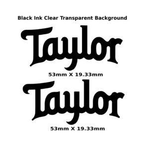 Taylor Guitar Decal Metal Laser 290