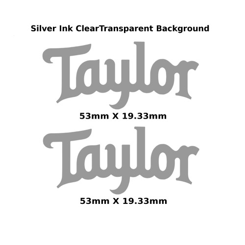 Taylor Guitar Decal Metal Laser 302