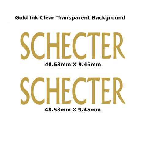 Schecter Guitar Decal 308