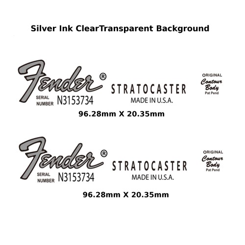 Fender Stratocaster Guitar Decal 328