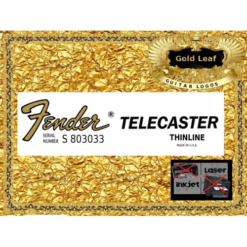 Fender Telecaster Thinline Guitar Decal 76g