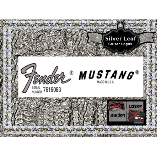 Fender Mustang Decal Guitar Decal #84s
