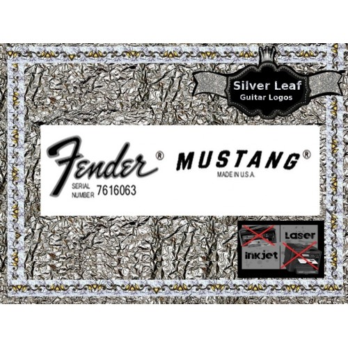 Fender Mustang Decal Guitar Decal #85s