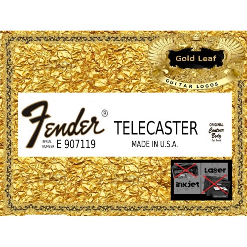 Fender Telecaster Made in USA Guitar Decal 86g
