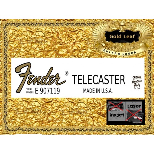 Fender Telecaster Made in USA Guitar Decal 87g