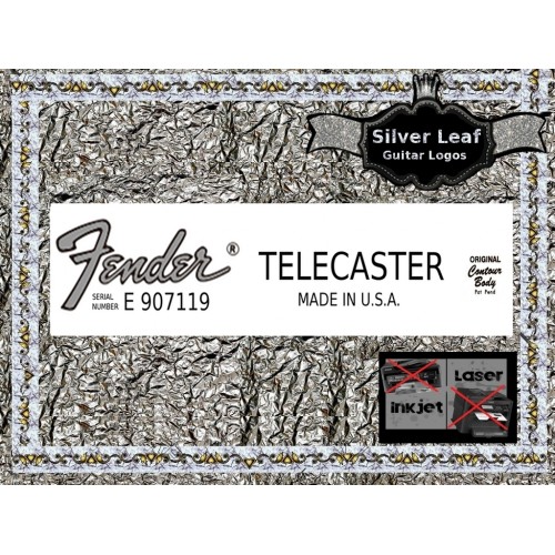 Fender Telecaster Made in USA Guitar Decal 87s