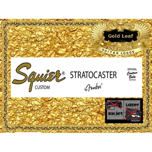 Squier Stratocaster Custom Guitar Decal #88g