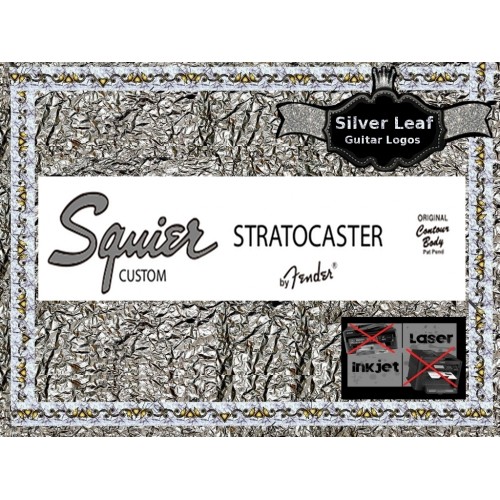 Squier Stratocaster Custom Guitar Decal #88s