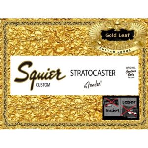 Squier Stratocaster Custom Guitar Decal #89g