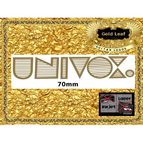 Univox Guitar Decal Headstock Restoration Logo #99g