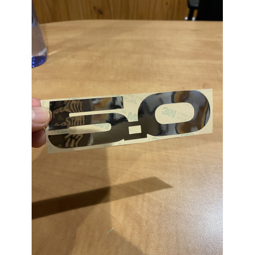 Mustang 5.0 Speaker Decal Metal M144-1
