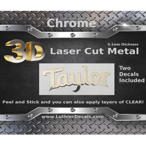 Taylor Guitar Decal Metal Laser M66