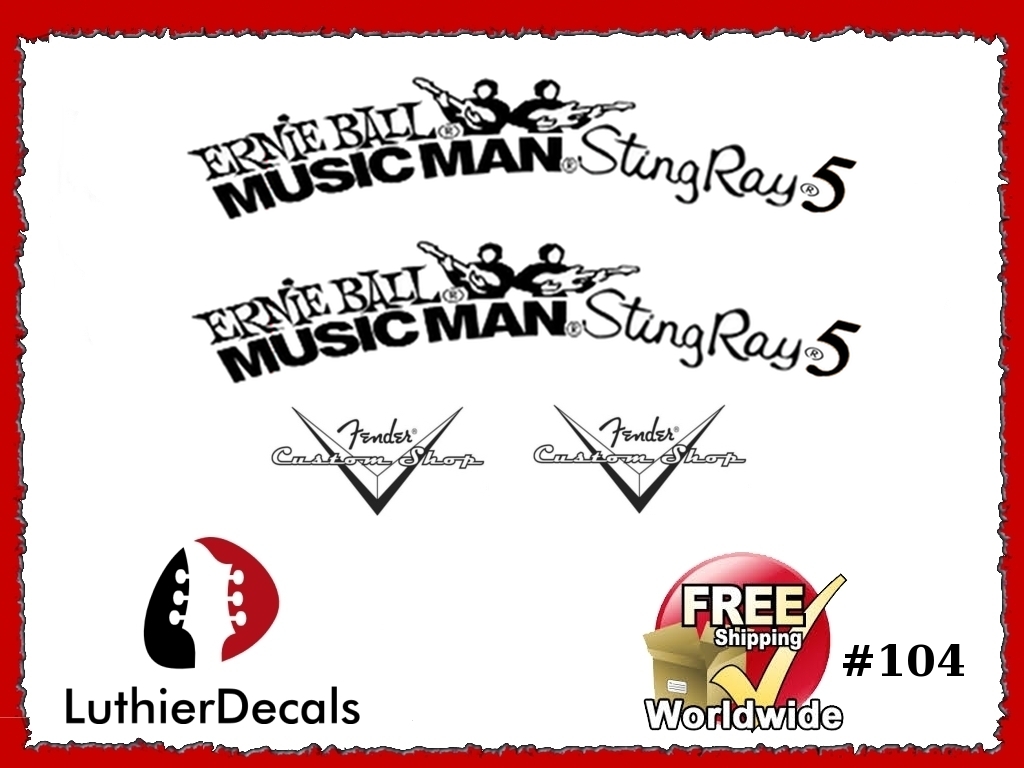 Musicman StingRay 5 Guitar Decal Copy #104