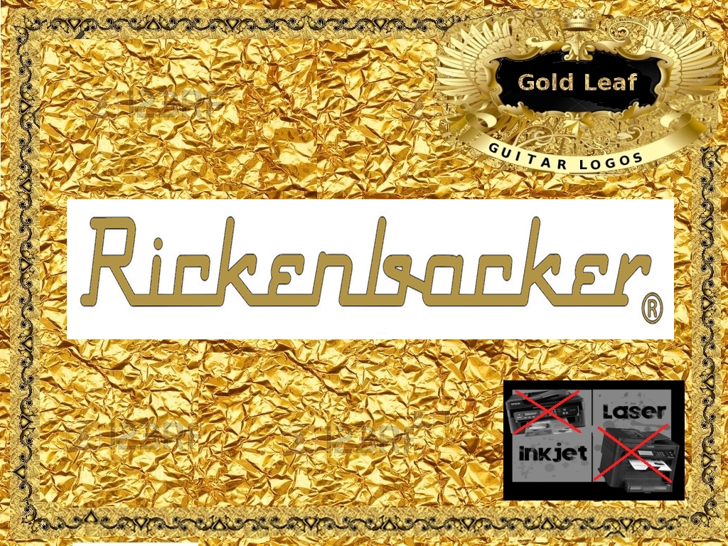Rickenbacker Decals Guitar Waterslide Headstock logo #114g